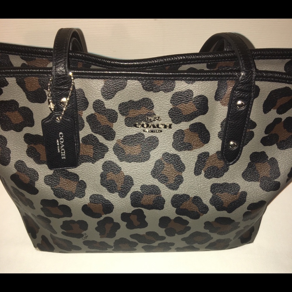 Coach Ocelot Print Tote Bag